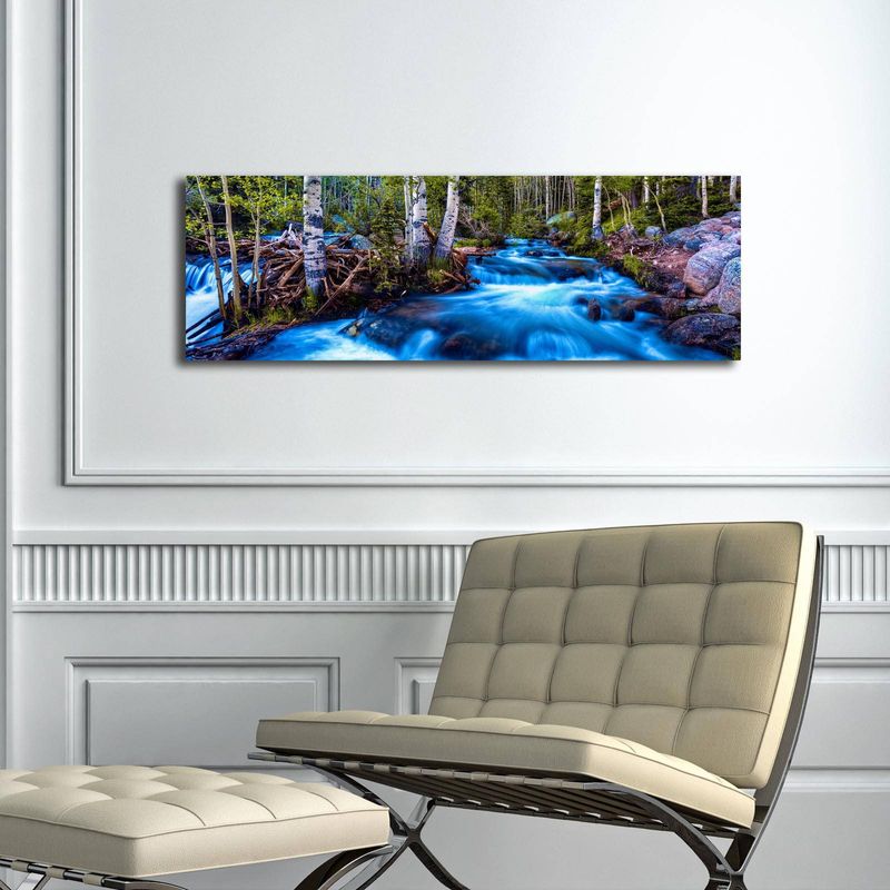 Casa si Gradina - Decoratiuni - Tablouri - Tablou decorativ cu led, Wallxpert, panza piele de caprioara, multicolor, 30x90 cm, 239SHN3262 - Infinity.ro