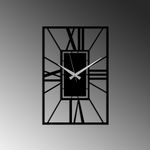 Casa si Gradina - Decoratiuni - Ceasuri - Ceas de perete decorativ, Wallxpert, metal, negru, 49x33 cm - Infinity.ro