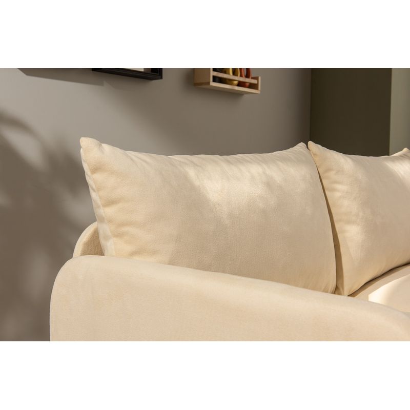 Casa si Gradina - Mobilier - Canapele si coltare - Canapele - Canapea extensibila, Atelier Del Sofa, textil, crem, 200x140 cm - Infinity.ro