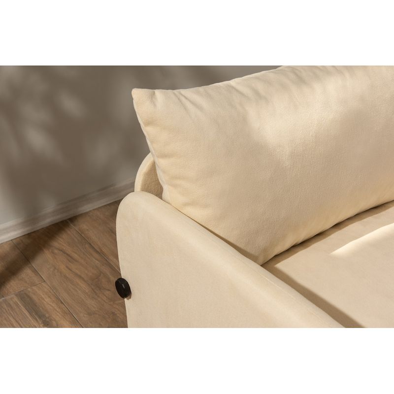Casa si Gradina - Mobilier - Canapele si coltare - Canapele - Canapea extensibila, Atelier Del Sofa, textil, crem, 200x140 cm - Infinity.ro