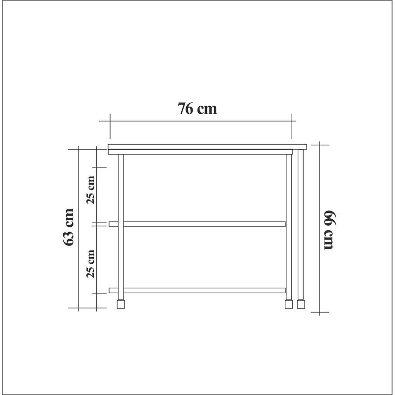 Casa si Gradina - Mobilier - Mese si birouri - Mese living - Masa laterala, Hanah Home, pal melaminat, pin atlantic negru, 70x76x63 cm - Infinity.ro