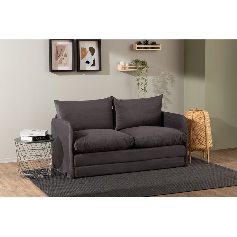 Casa si Gradina - Mobilier - Canapele si coltare - Canapele - Canapea extensibila, Atelier Del Sofa, textil, gri, 148x70x66 cm - Infinity.ro