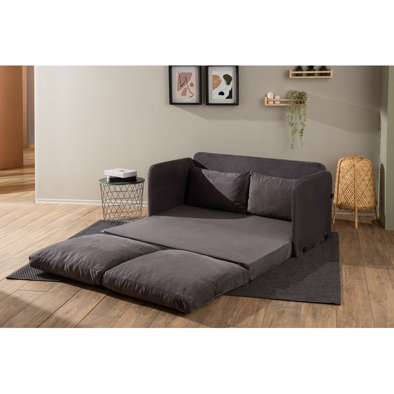 Casa si Gradina - Mobilier - Canapele si coltare - Canapele - Canapea extensibila, Atelier Del Sofa, textil, gri, 148x70x66 cm - Infinity.ro