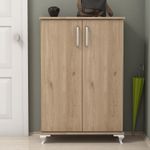Casa si Gradina - Mobilier - Organizare si depozitare - Organizator incaltaminte - Dulap pentru pantofi, Hanah Home, pal melaminat, nuc, 72x32.5x100 cm - Infinity.ro