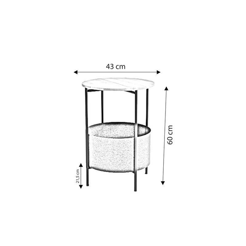 Casa si Gradina - Mobilier - Comode si corpuri - Noptiere - Noptiera, Hanah Home, pal melaminat, nuc si negru, 43x43x60 cm - Infinity.ro