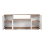 Casa si Gradina - Mobilier - Comode si corpuri - Console - Consola, Hanah Home, pal melaminat, alb, pin atlantic, 180x44.5x75 cm - Infinity.ro