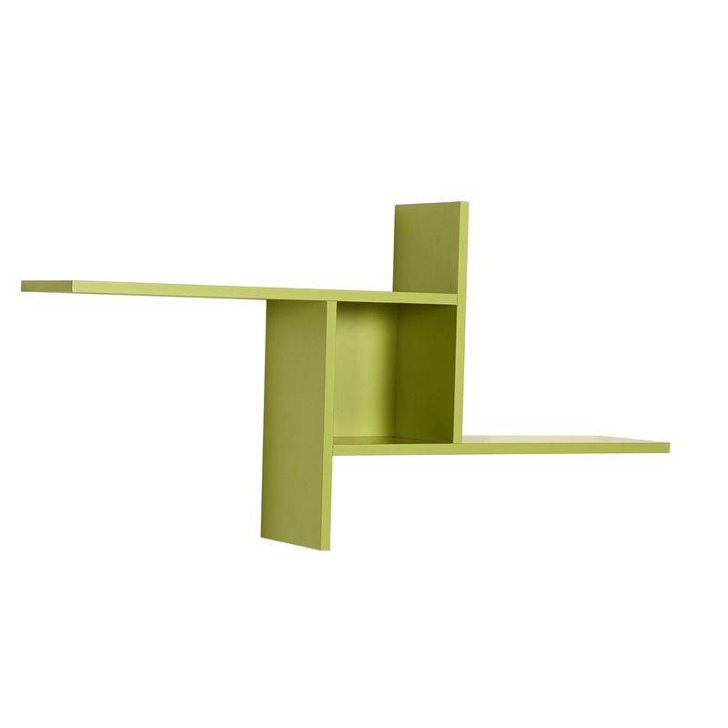 Casa si Gradina - Mobilier - Biblioteci si rafturi - Rafturi - Raft de perete, Hanah Home, panou de particule melaminat, verde, 100x50x18 cm - Infinity.ro