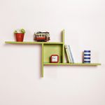 Casa si Gradina - Mobilier - Biblioteci si rafturi - Rafturi - Raft de perete, Hanah Home, panou de particule melaminat, verde, 100x50x18 cm - Infinity.ro