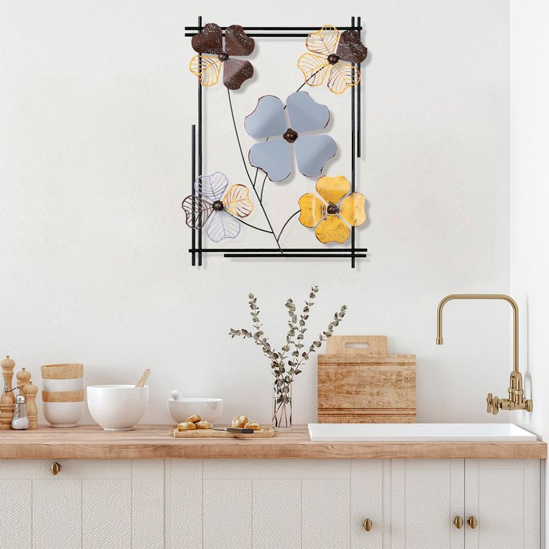 Casa si Gradina - Decoratiuni - Decoratiuni perete - Accesoriu decorativ de perete, Wallxpert, metal, multicolor, 50x70x4 cm, 930DYU1257 - Infinity.ro