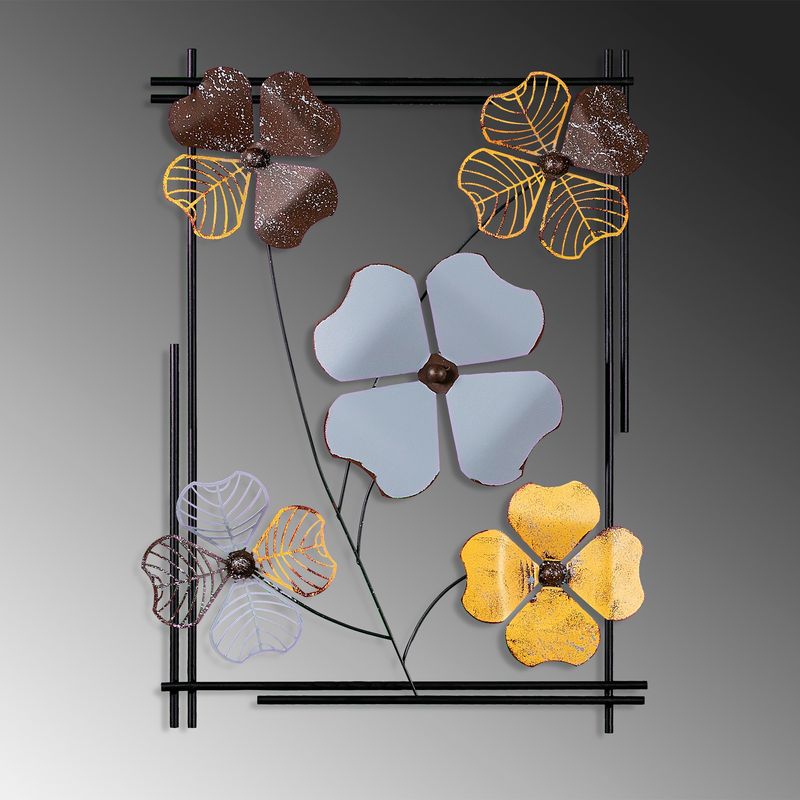 Casa si Gradina - Decoratiuni - Decoratiuni perete - Accesoriu decorativ de perete, Wallxpert, metal, multicolor, 50x70x4 cm, 930DYU1257 - Infinity.ro