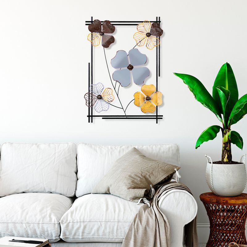 Casa si Gradina - Decoratiuni - Decoratiuni perete - Accesoriu decorativ de perete, Wallxpert, metal, multicolor, 50x70x4 cm, 930DYU1257 - Infinity.ro