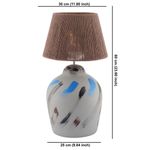 Casa si Gradina - Corpuri si surse de iluminat - Veioze si lampi - Veioze - Veioza, Opviq, poliester si iuta, multicolor, 60 cm - Infinity.ro