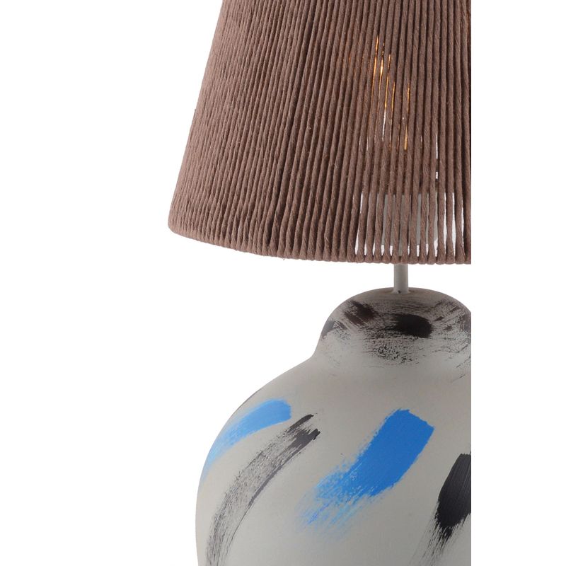 Casa si Gradina - Corpuri si surse de iluminat - Veioze si lampi - Veioze - Veioza, Opviq, poliester si iuta, multicolor, 60 cm - Infinity.ro