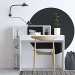 Casa si Gradina - Mobilier - Mese si birouri - Birouri - Birou de studiu, Hanah Home, pal melaminat, alb, 95x45x117 cm - Infinity.ro