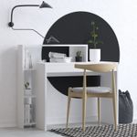 Casa si Gradina - Mobilier - Mese si birouri - Birouri - Birou de studiu, Hanah Home, pal melaminat, alb, 95x45x117 cm - Infinity.ro