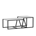 Casa si Gradina - Mobilier - Mese si birouri - Masute de cafea - Masuta de cafea, Hanah Home, pal melaminat, alb, 75x38x50 cm - Infinity.ro