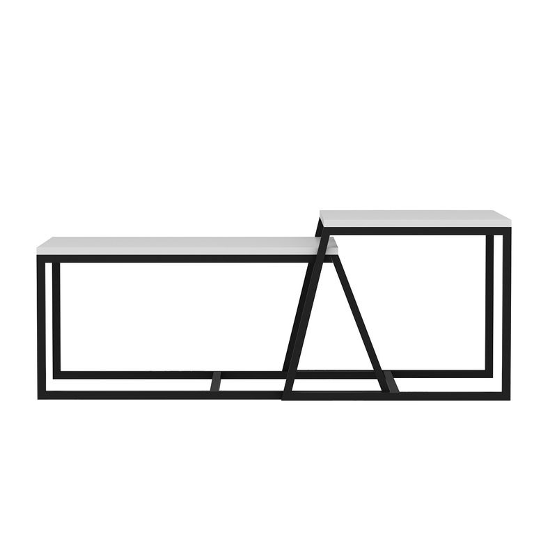 Casa si Gradina - Mobilier - Mese si birouri - Masute de cafea - Masuta de cafea, Hanah Home, pal melaminat, alb, 75x38x50 cm - Infinity.ro