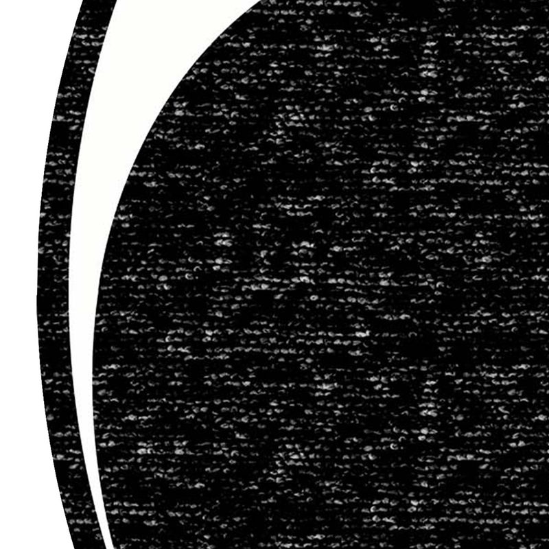 Casa si Gradina - Textile si covoare - Covoare - Covoare casa - Covor, Conceptum Hypnose, negru si alb, 160x160 cm, 100% poliester, antiderapant - Infinity.ro