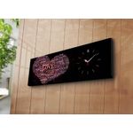 Casa si Gradina - Decoratiuni - Ceasuri - Ceas de perete decorativ, Wallxpert, panza suede, multicolor, 30x90 cm, 228CLA1669 - Infinity.ro