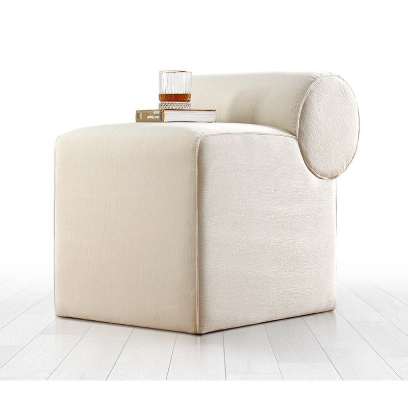 Casa si Gradina - Mobilier - Scaune si fotolii - Tabureti - Puf, Atelier Del Sofa, bumbac 100%, crem, 45x60x56 cm - Infinity.ro