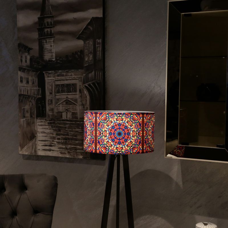 Casa si Gradina - Corpuri si surse de iluminat - Veioze si lampi - Lampadare - Lampadar, Opviq, pvc, multicolor, 21x38x140 cm, 780SGN4439 - Infinity.ro