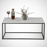Casa si Gradina - Mobilier - Mese si birouri - Masute de cafea - Masuta de cafea, Hanah Home, pal melaminat, alb, 95x55x43 cm, 801CMY2857 - Infinity.ro