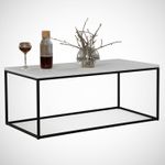 Casa si Gradina - Mobilier - Mese si birouri - Masute de cafea - Masuta de cafea, Hanah Home, pal melaminat, alb, 95x55x43 cm, 801CMY2857 - Infinity.ro