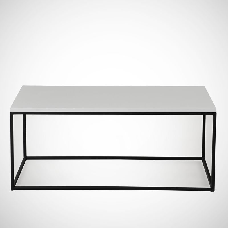 Casa si Gradina - Mobilier - Mese si birouri - Masute de cafea - Masuta de cafea, Hanah Home, pal melaminat, alb, 95x55x43 cm, 801CMY2857 - Infinity.ro