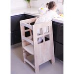 Casa si Gradina - Mobilier - Mobilier copii - Mobilier camera copiilor - Turn educational, Hanah Home, mdf, maro si alb, 90x41x40 cm - Infinity.ro