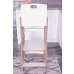 Casa si Gradina - Mobilier - Mobilier copii - Mobilier camera copiilor - Turn educational, Hanah Home, mdf, maro si alb, 90x41x40 cm - Infinity.ro