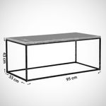 Casa si Gradina - Mobilier - Mese si birouri - Masute de cafea - Masuta de cafea, Hanah Home, pal melaminat, alb, 95x55x43 cm, 801CMY2857 - Infinity.ro
