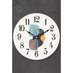 Casa si Gradina - Decoratiuni - Ceasuri - Ceas de perete decorativ, Wallxpert, sticla, multicolor, 36x36 cm, 902LMN1224 - Infinity.ro