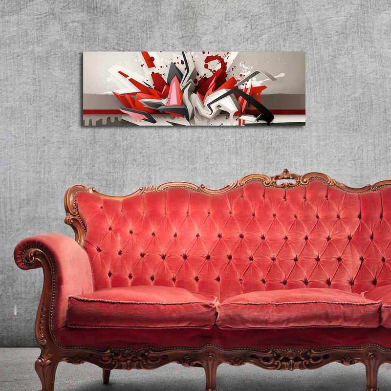 Casa si Gradina - Electrice - Tablouri electrice si accesorii - Tablou decorativ cu led, Wallxpert, panza piele de caprioara, multicolor, 30x90 cm, 254LED3249 - Infinity.ro