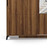 Casa si Gradina - Mobilier - Dulapuri si sifoniere - Dulapuri - Dulap, Hanah Home, pal melaminat, nuc, 170x60x216 cm - Infinity.ro