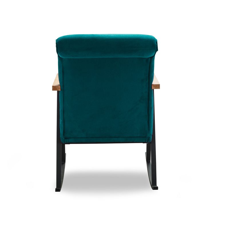 Casa si Gradina - Mobilier - Scaune si fotolii - Fotolii - Fotoliu balansoar, Hanah Home, metal, albastru petrol, 65x55x44 cm - Infinity.ro