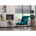 Casa si Gradina - Mobilier - Scaune si fotolii - Fotolii - Fotoliu balansoar, Hanah Home, metal, albastru petrol, 65x55x44 cm - Infinity.ro