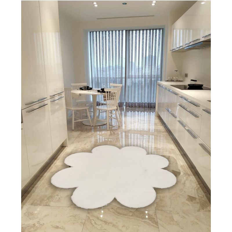 Casa si Gradina - Textile si covoare - Covoare - Covorase intrare - Covoras de intrare, Conceptum Hypnose, alb, 100x100 cm, 100% poliester, antiderapant - Infinity.ro