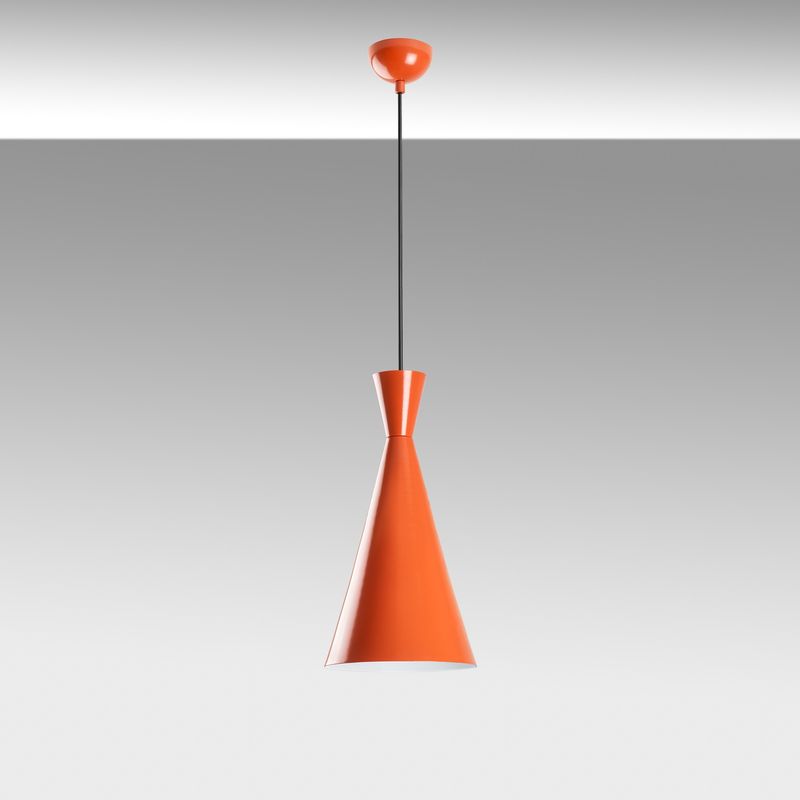 Casa si Gradina - Corpuri si surse de iluminat - Lustre si pendule - Lustra, Opviq, metal, portocaliu, inaltime reglabila 45-134 cm - Infinity.ro