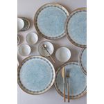 Casa si Gradina - Bucatarie si vesela - Vesela si tacamuri - Servicii de masa - Set mic dejun 14 piese, Hermia, portelan, alb/albastru/camila - Infinity.ro