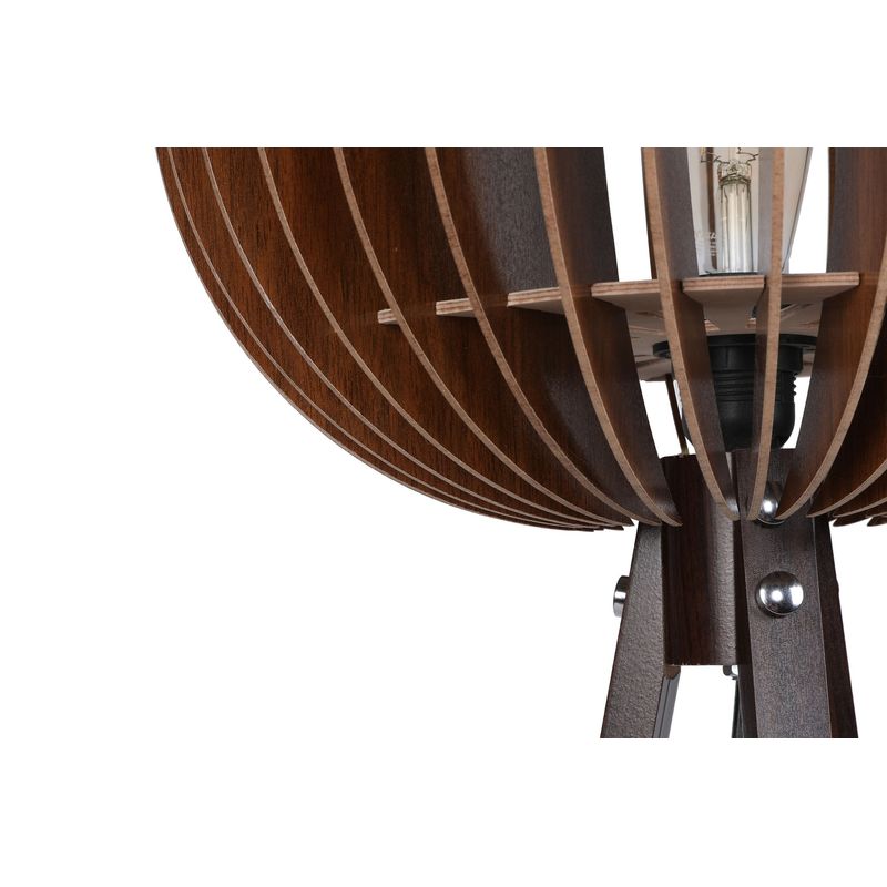Casa si Gradina - Corpuri si surse de iluminat - Veioze si lampi - Lampadare - Lampadar, Opviq, mdf, nuc, 145 cm - Infinity.ro
