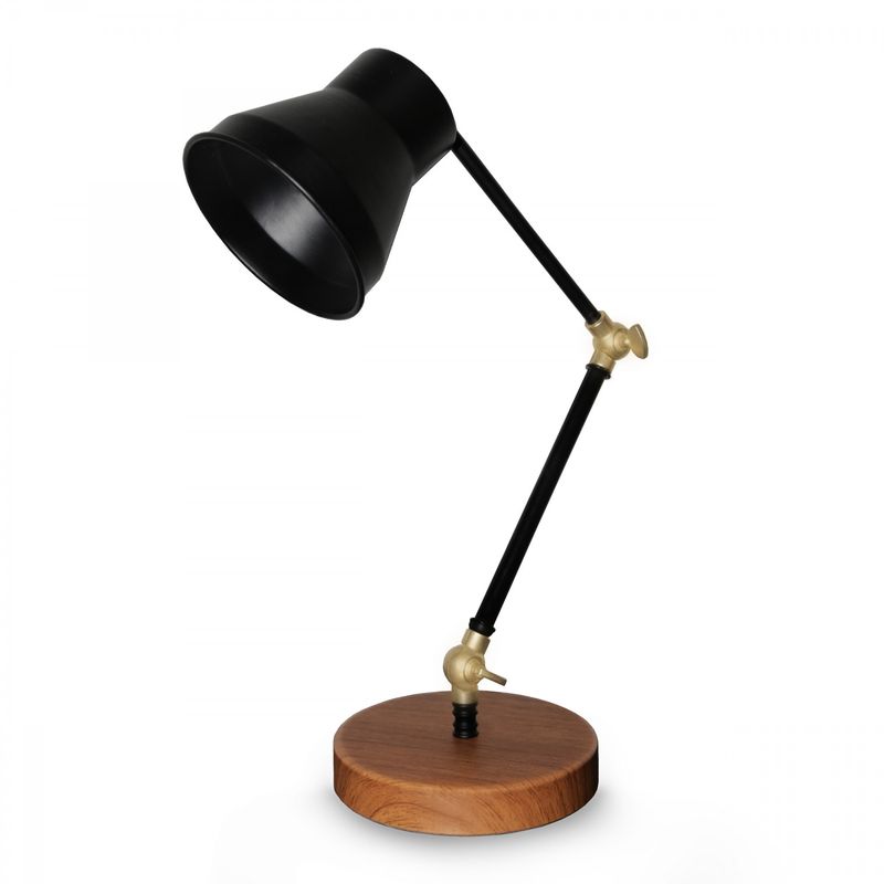 Casa si Gradina - Corpuri si surse de iluminat - Veioze si lampi - Veioze - Veioza, Opviq, metal, negru, 12x12x41 cm - Infinity.ro