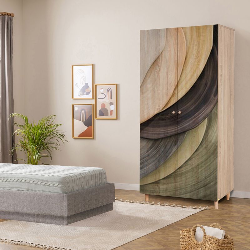 Casa si Gradina - Mobilier - Dulapuri si sifoniere - Dulapuri - Dulap, Hanah Home, pal melaminat, sonoma, 90x52x192 cm - Infinity.ro