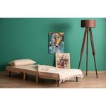 Casa si Gradina - Mobilier - Canapele si coltare - Canapele - Canapea extensibila, Hanah Home, metal, crem, 180x80 cm - Infinity.ro