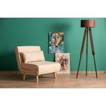 Casa si Gradina - Mobilier - Canapele si coltare - Canapele - Canapea extensibila, Hanah Home, metal, crem, 180x80 cm - Infinity.ro
