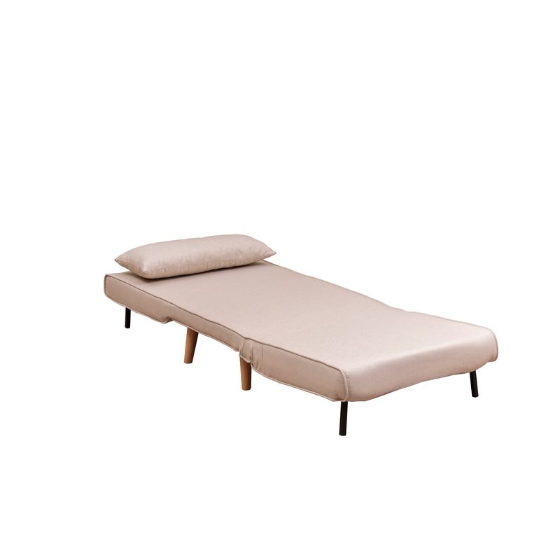 Casa si Gradina - Mobilier - Canapele si coltare - Canapele - Canapea extensibila, Hanah Home, metal, crem, 180x80 cm - Infinity.ro