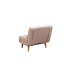Casa si Gradina - Mobilier - Canapele si coltare - Canapele - Canapea extensibila, Hanah Home, metal, crem, 180x80 cm - Infinity.ro