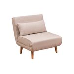 Casa si Gradina - Mobilier - Canapele si coltare - Canapele - Canapea extensibila, Hanah Home, metal, crem, 180x80 cm - Infinity.ro
