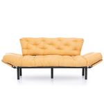 Casa si Gradina - Mobilier - Canapele si coltare - Canapele - Canapea extensibila 3 locuri, Hanah Home, metal, mustar, 185x85x70 cm - Infinity.ro