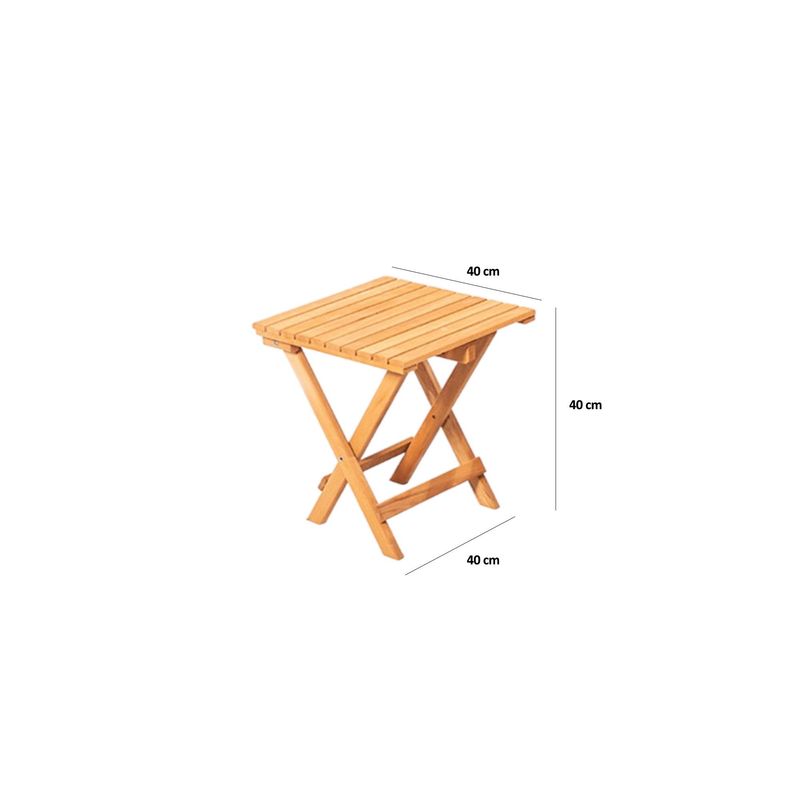 Casa si Gradina - Gradina si terasa - Mobilier exterior - Seturi mobila gradina - Set masa si scaune gradina, Hanah Home, lemn de fag, maro natural, 3 piese, 644MYD1137 - Infinity.ro