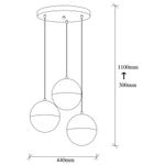 Casa si Gradina - Corpuri si surse de iluminat - Lustre si pendule - Lustra, Opviq, metal, vintage, 44x44x111 cm - Infinity.ro